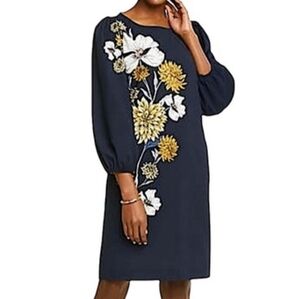 Ann Taylor navy floral dress